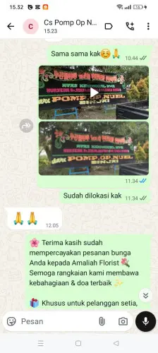 Testimonial Papan Bunga lamajang