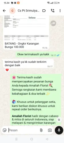 Testimonial Papan Bunga lamajang