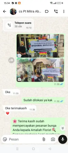Testimonial Papan Bunga lamajang