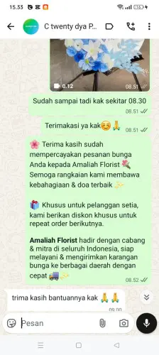 Testimonial Standing Flower lamajang